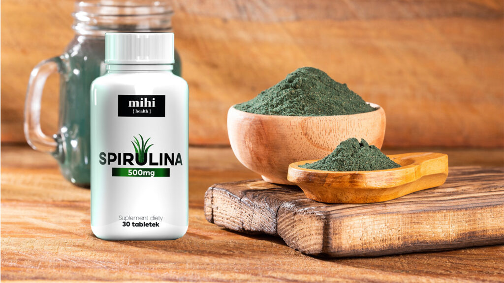 Vitamins. Spirulina 500mg